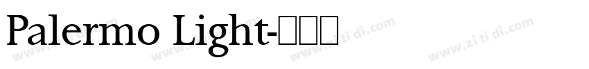 Palermo Light字体转换
